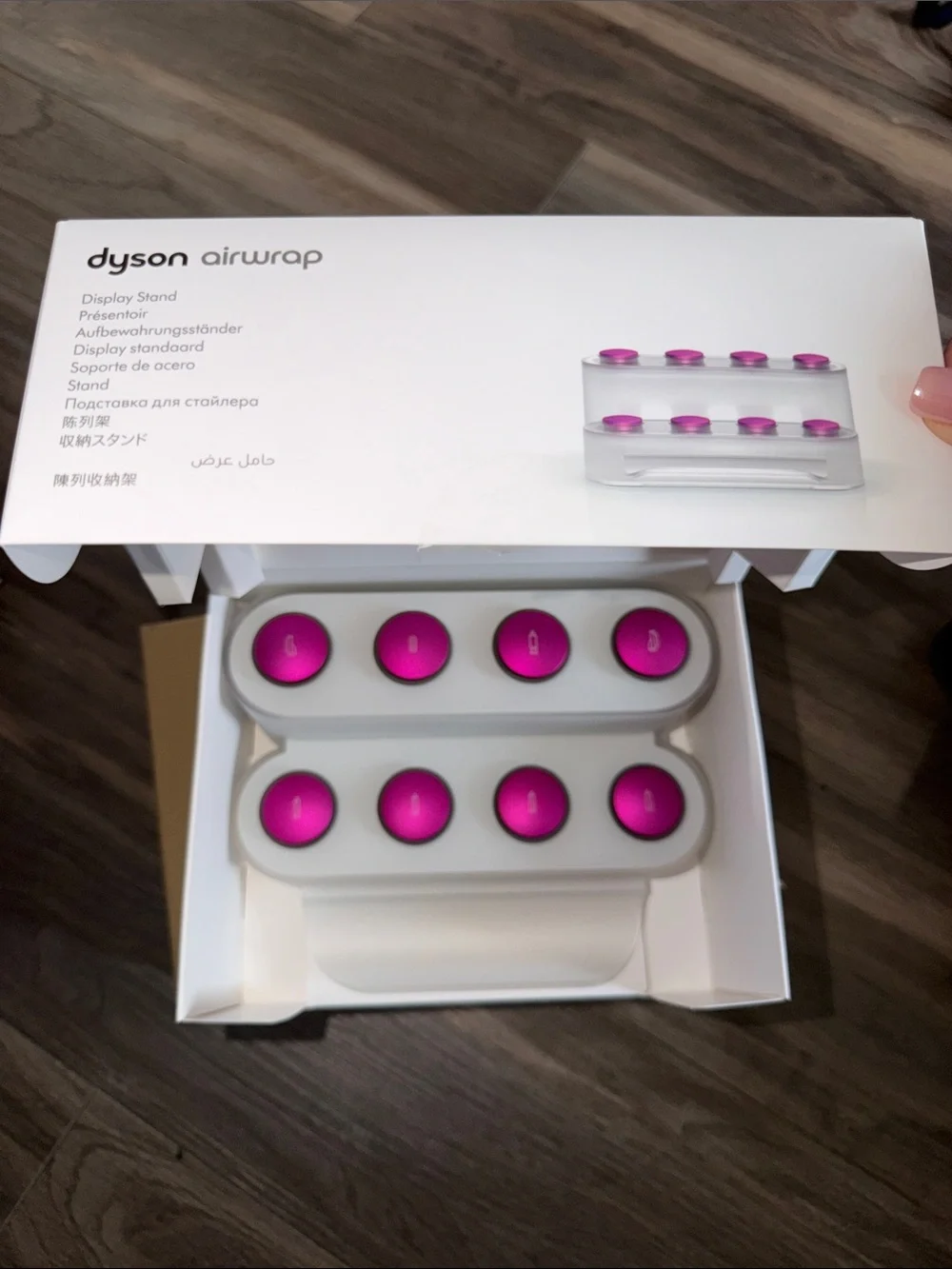 Dyson Airwrap™ styler display stand (White/Fuchsia) organizer